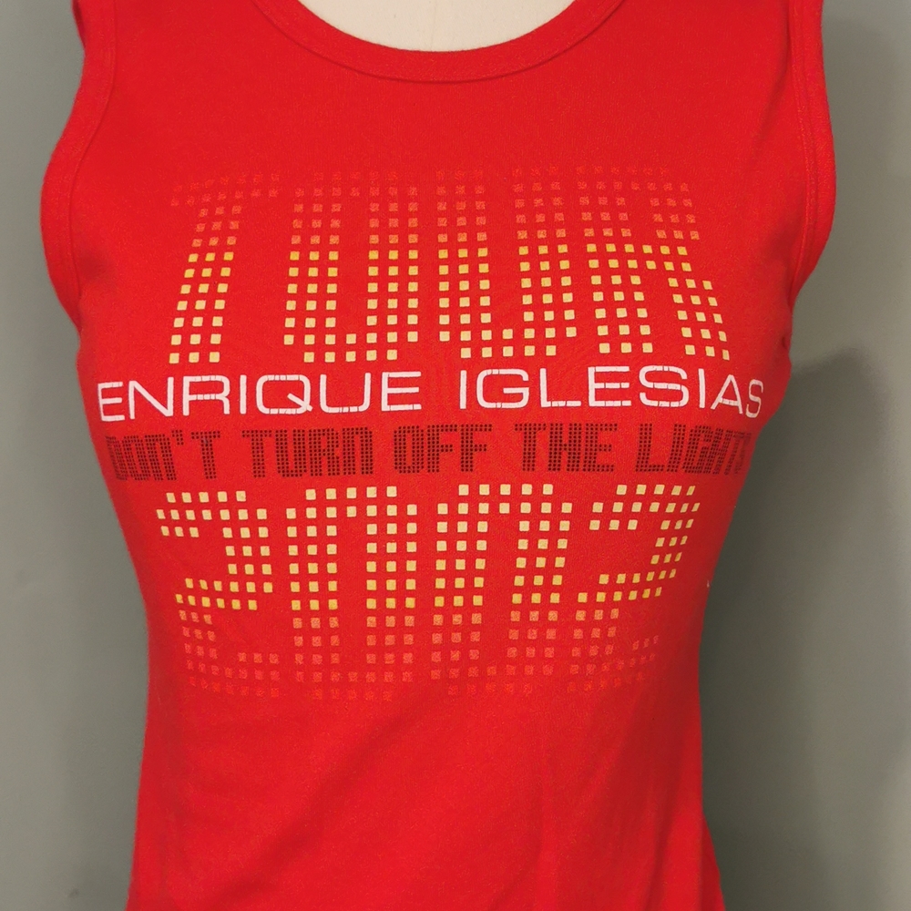 💚 **Rare 2002 Enrique Iglesias Concert Tank Top, Size Small